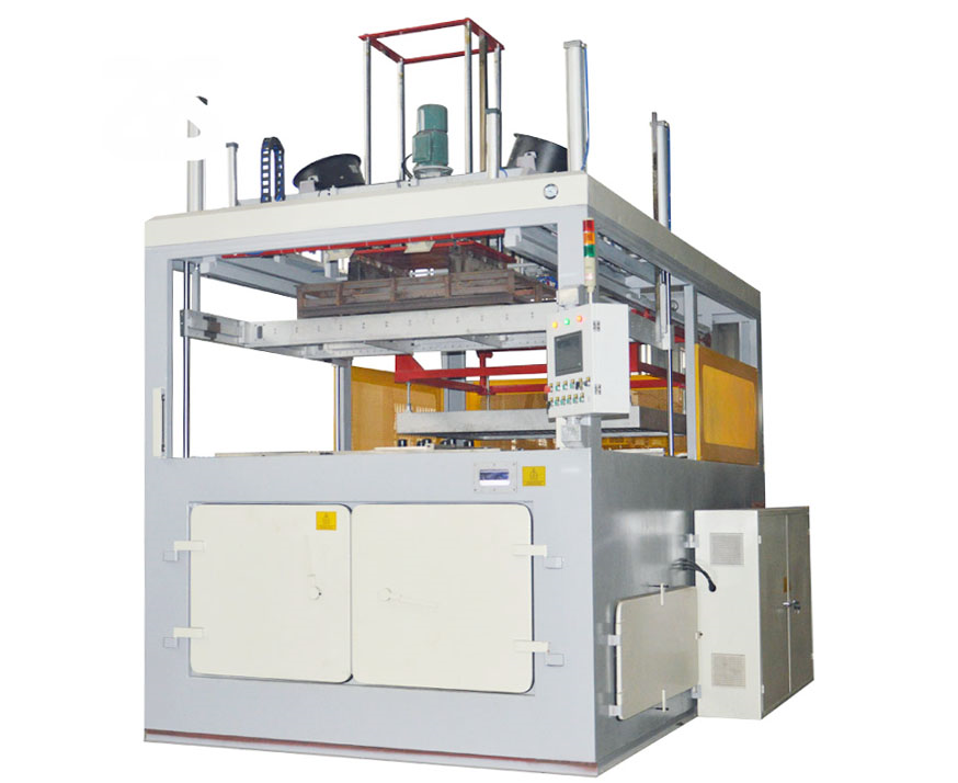 Automotive wheel hub vacuum forming machine